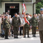 Złożenie meldunku żołnierskiego podczas uroczystości  / Kamil Król / Radio Kielce