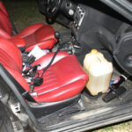 Włoszczowa. Samochód z którego 34-latek kradł paliwo. / mat. Policji