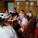 100. wydanie Made in Kielce, którego gośćmi byli Edyta i Łukasz Golcowie, kieleccy muzycy, słuchacze / Wojciech Habdas