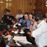 100. wydanie Made in Kielce, którego gośćmi byli Edyta i Łukasz Golcowie, kieleccy muzycy, słuchacze / Wojciech Habdas