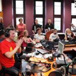 100. wydanie Made in Kielce, którego gośćmi byli Edyta i Łukasz Golcowie, kieleccy muzycy, słuchacze / Wojciech Habdas