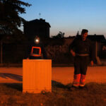 ok godziny 22-ej pracownicy firmy konserwującej oświetlenie usuwali usterki / Wojciech Habdas / Radio Kielce