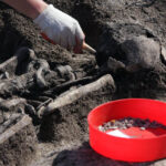 Radio Kielce na Fali w Krzyżanowicach Krzyżanowicach, gdzie odkryto pochówek tak zwanej kultury mierzanowickiej sprzed ponad dwóch tysięcy lat przed naszą erą / Radio Kielce