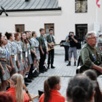 Harcerskie ognisko na Wzgórzu Zamkowym. / Wojciech Habdas / Radio Kielce