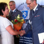 Młodszy inspektor Krzysztof Kozieł dotychczasowy szef Komendy Powiatowej Policji we Włoszczowie dziś przejął obowiązki szefa jędrzejowskiej komendy. / Ewa Pociejowska-Gawęda / Radio Kielce