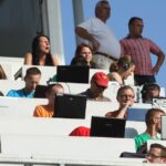 Trybuna prasowa / Kamil Król / Radio Kielce