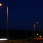 Uszkodzone latarnie wzdłuż ul. Krakowskiej / Paweł Klepka / Radio Kielce