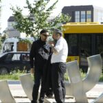 67 rocznica pogromu kieleckiego - Bogdan Białek i Naczelny Rabin Polski Michael Schudrich / Stanisław Blinstrub / Radio Kielce