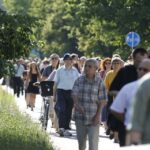 67 rocznica pogromu kieleckiego - marsz pamieci / Stanisław Blinstrub / Radio Kielce