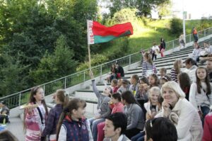 Koncert jubileuszowy 40. Międzynarodowego Harcerskiego Festiwalu Kultury Młodzieży Szkolnej w amfiteatrze na kieleckiej Kadzielni / Kamil Król / Radio Kielce