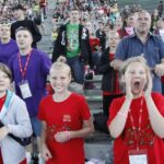 Koncert jubileuszowy 40. Międzynarodowego Harcerskiego Festiwalu Kultury Młodzieży Szkolnej w amfiteatrze na kieleckiej Kadzielni / Kamil Król / Radio Kielce