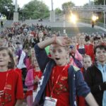 Koncert jubileuszowy 40. Międzynarodowego Harcerskiego Festiwalu Kultury Młodzieży Szkolnej w amfiteatrze na kieleckiej Kadzielni / Kamil Król / Radio Kielce