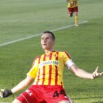 Radość Pawła Golańskiego po zdobyciu pierwszego gola / Kamil Król / Radio Kielce