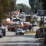 32. pielgrzymka na Jasną górę dotarła do Kielc. / Piotr Michalski / Radio Kielce