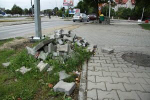Krajobraz przebudowy kieleckich ulic. Aleja Tysiąclecia PP. / Piotr Michalski / Radio Kielce