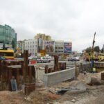 Krajobraz przebudowy kieleckich ulic.Węzeł Żelazna. / Piotr Michalski / Radio Kielce