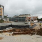 Krajobraz przebudowy kieleckich ulic.Węzeł Żelazna. / Piotr Michalski / Radio Kielce