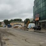 Krajobraz przebudowy kieleckich ulic.Węzeł Żelazna. / Piotr Michalski / Radio Kielce