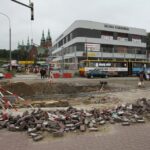 Krajobraz przebudowy kieleckich ulic.Węzeł Żelazna. / Piotr Michalski / Radio Kielce