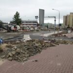 Krajobraz przebudowy kieleckich ulic.Węzeł Żelazna. / Piotr Michalski / Radio Kielce