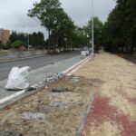 Krajobraz przebudowy kieleckich ulic.Aleja Tysiąclecia PP. / Piotr Michalski / Radio Kielce