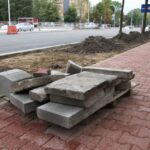 Krajobraz przebudowy kieleckich ulic.Aleja Tysiąclecia PP. / Piotr Michalski / Radio Kielce