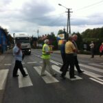 Blokada krajowej 74 w Opatowie / Teresa Czajkowska / Radio Kielce