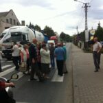 Blokada krajowej 74 w Opatowie / Teresa Czajkowska / Radio Kielce