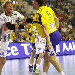 Fragment meczu Vive Targi - Frisch Auf Goeppingen / Kamil Król / Radio Kielce