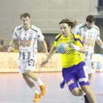 Fragment meczu Vive Targi - Frisch Auf Goeppingen / Kamil Król / Radio Kielce