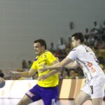 Fragment meczu Vive Targi - Frisch Auf Goeppingen / Kamil Król / Radio Kielce