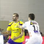 Fragment meczu Vive Targi - Frisch Auf Goeppingen / Kamil Król / Radio Kielce