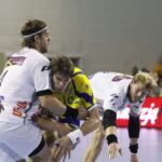 Fragment meczu Vive Targi - Frisch Auf Goeppingen / Kamil Król / Radio Kielce