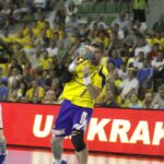 Fragment meczu Vive Targi - Frisch Auf Goeppingen / Kamil Król / Radio Kielce