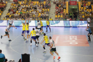 2013.08.03 Galeria Echo Kielce Cup, mecz Vive Targi - Tatran Preszow / Wojciech Habdas / Radio Kielce