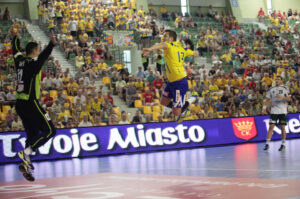 2013.08.03 Galeria Echo Kielce Cup, mecz Vive Targi - Tatran Preszow / Wojciech Habdas / Radio Kielce