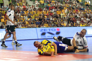 2013.08.03 Galeria Echo Kielce Cup, mecz Vive Targi - Tatran Preszow / Wojciech Habdas / Radio Kielce