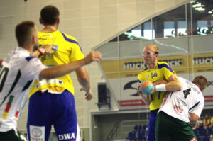 2013.08.03 Galeria Echo Kielce Cup, mecz Vive Targi - Tatran Preszow / Wojciech Habdas / Radio Kielce
