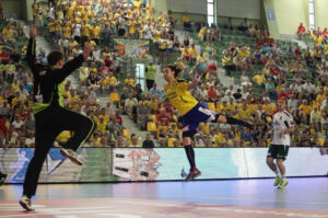 2013.08.03 Galeria Echo Kielce Cup, mecz Vive Targi - Tatran Preszow / Wojciech Habdas / Radio Kielce