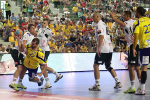 2013.08.03 Galeria Echo Kielce Cup, mecz Vive Targi - Tatran Preszow / Wojciech Habdas / Radio Kielce