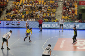2013.08.03 Galeria Echo Kielce Cup, mecz Vive Targi - Tatran Preszow / Wojciech Habdas / Radio Kielce