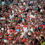 2013.08.03 XVI Światowe Igrzyska Polonijne. Ceremonia rozpoczęcia / Wojciech Habdas / Radio Kielce