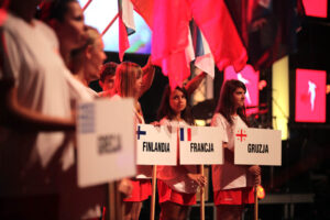 2013.08.03 XVI Światowe Igrzyska Polonijne. Ceremonia rozpoczęcia. Parada sportowców / Wojciech Habdas / Radio Kielce