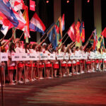 2013.08.03 XVI Światowe Igrzyska Polonijne. Ceremonia rozpoczęcia. Parada sportowców / Wojciech Habdas / Radio Kielce