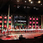 2013.08.03 XVI Światowe Igrzyska Polonijne. Ceremonia rozpoczęcia. Parada sportowców / Wojciech Habdas / Radio Kielce