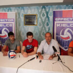 Konferencja Effectora Kielce (20 sierpnia 2013). Prezentacja nowych zawodników. / Wojciech Habdas / Radio Kielce