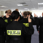 Ślubowanie nowo przyjętych policjantów (22 sierpnia 2013) / Wojciech Habdas / Radio Kielce