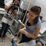 Warsztaty rękodzieła z drewna na Wzgórzu Zamkowym / Wojciech Habdas / Radio Kielce