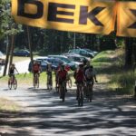 XVI Światowe Igrzyska Polonijne: rywalizacja w kolarstwie górskim na Górze Pierścienicy na kieleckim Stadionie / Krzysztof Żołądek / Radio Kielce