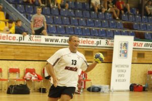 XVI Światowe Letnie Igrzyska Polonijne, turniej piłkarzy ręcznych, mecz: Polonia Austria Team - Sokół Soleczniki (Litwa) / Kamil Król / Radio Kielce